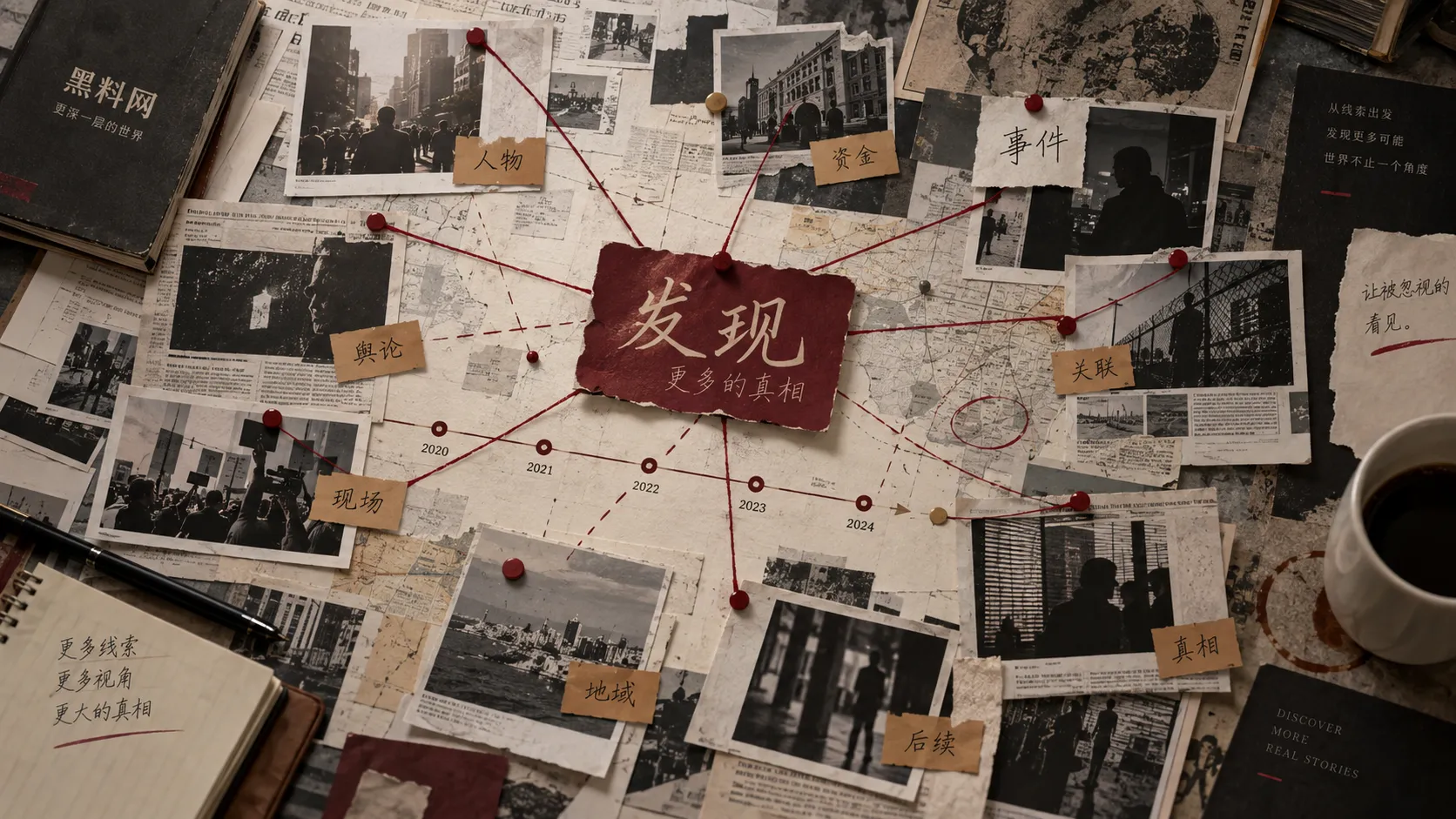 黑料网主题发现与站内搜索示意